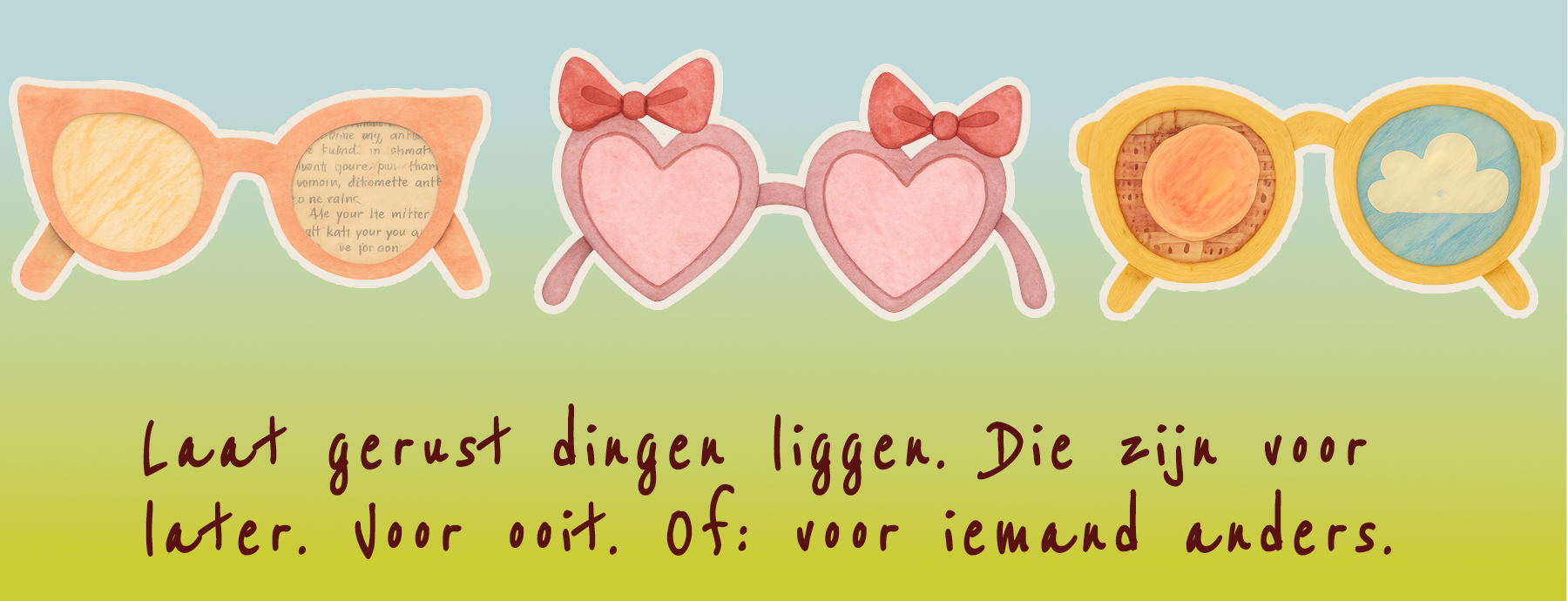 je hoeft niet alles te zien